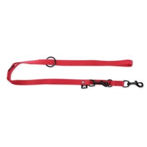 MARTIN — Laisse multiposition classique en nylon rouge