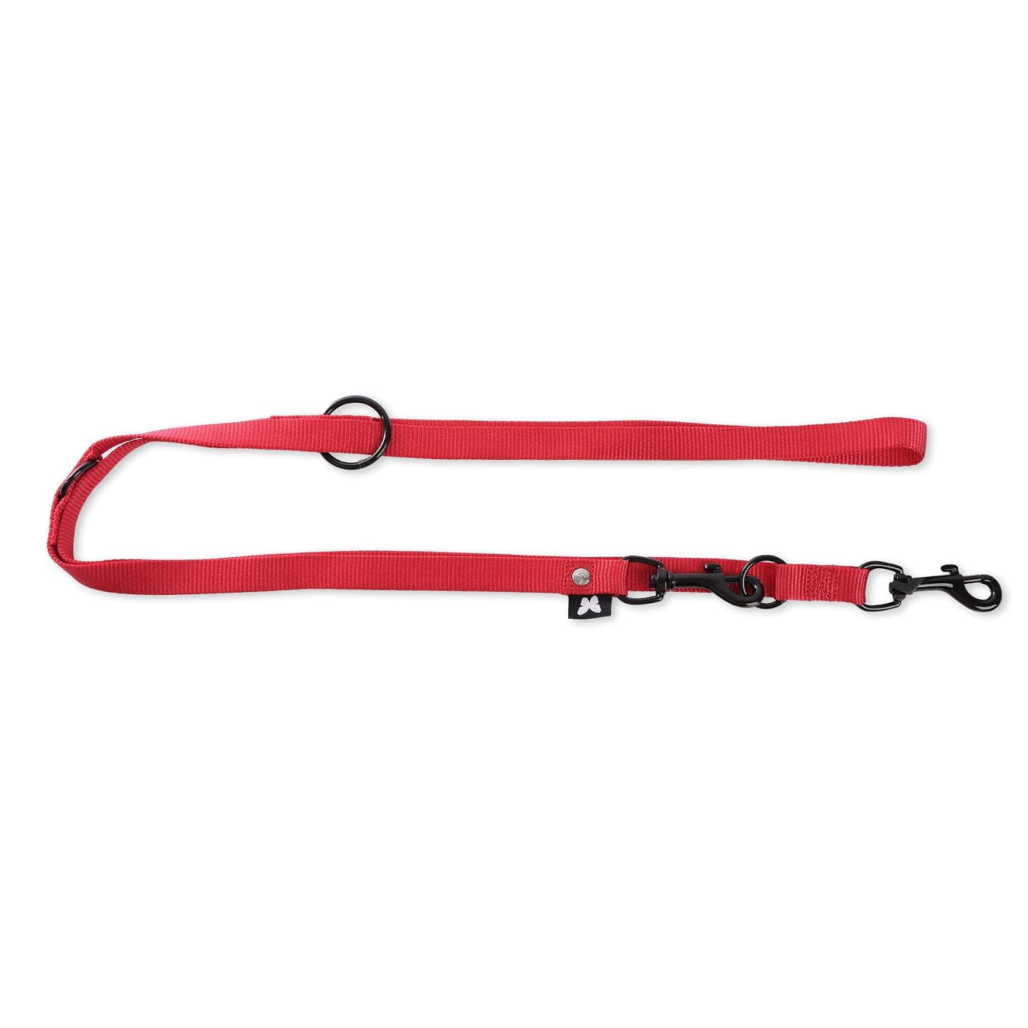 MARTIN — Laisse multiposition classique en nylon rouge