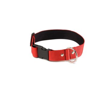 ALTER EGO — Collier pour chien rouge et noir 40-64 cm x 40 mm