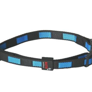 MARTIN SELLIER Matrix — Collier réglable en nylon bleu/noir