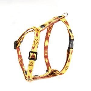 ALTER EGO Saphron — Harnais pour chat en nylon jaune/coco