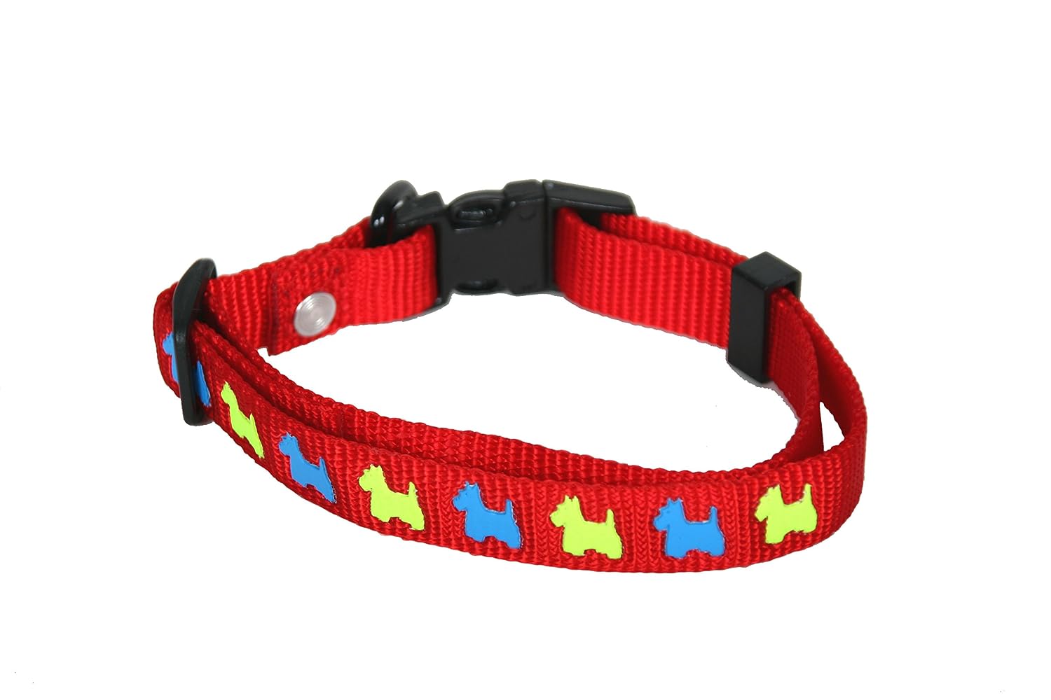 MARTIN SELLIER — Collier réglable pour chien rouge 16 mm