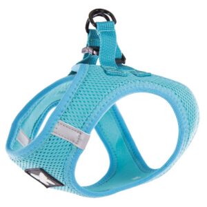 MARTIN — Harnais chien mesh bleu bandes réfléchissantes