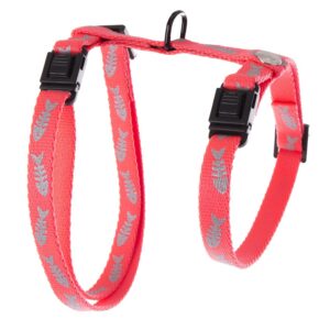 MARTIN SELLIER Fluo Fish — Harnais réglable pour chat rose