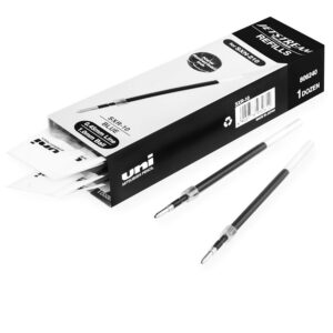 Lot de 12 recharges pour stylo rétractable — pointe 1,0 mm