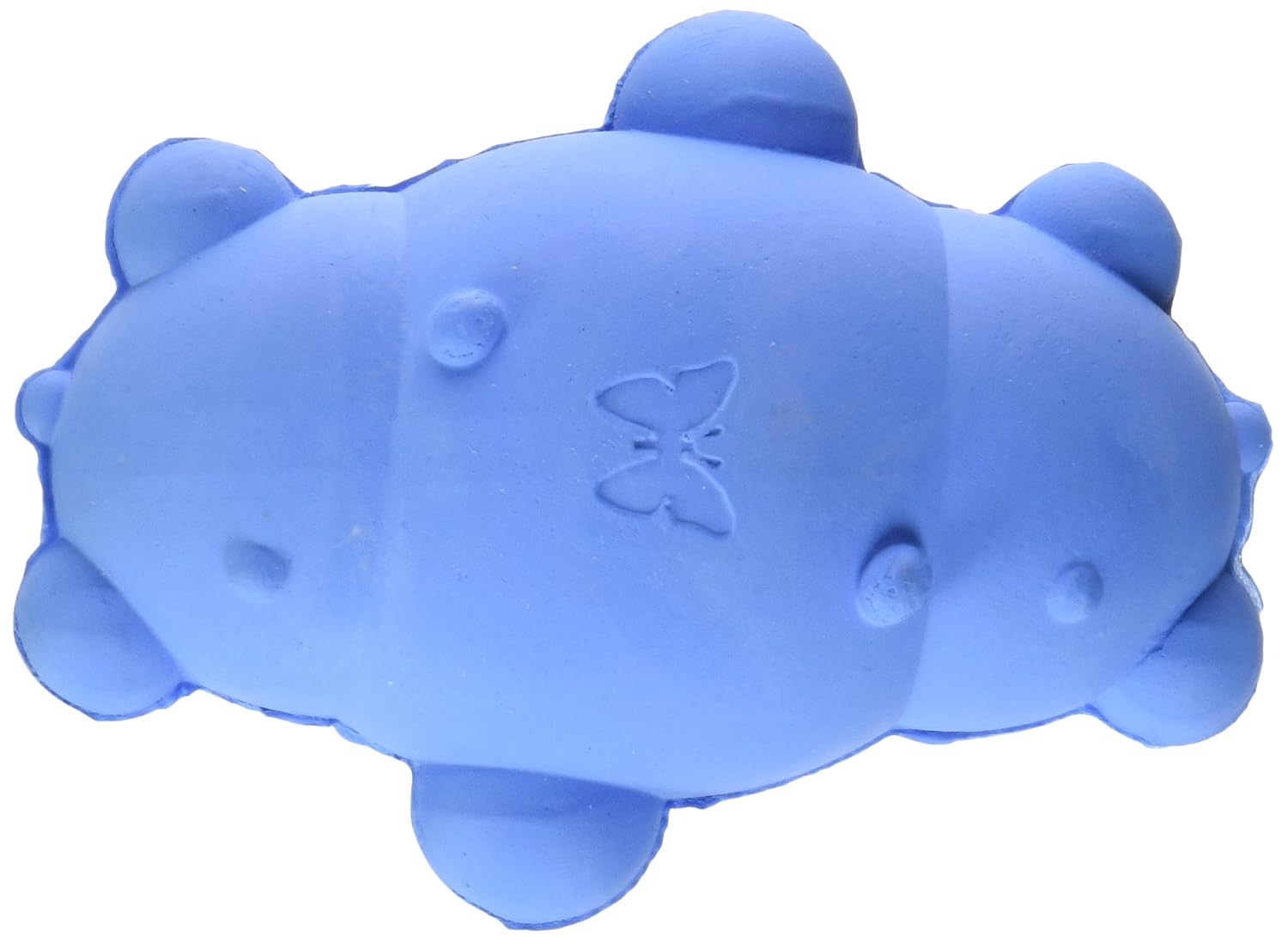 Simply Fido Rubb N Roll Buddy — jouet à mâcher en caoutchouc bleu