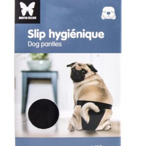 MARTIN — Slip hygiénique pour chien noir