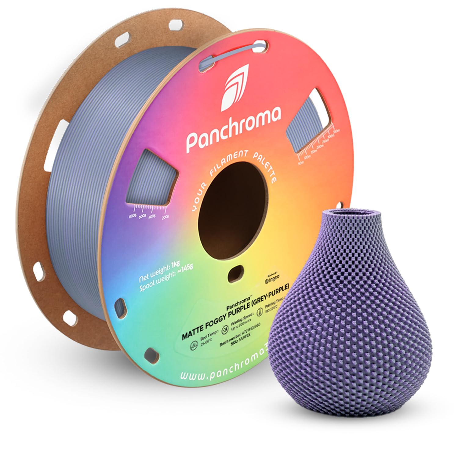 Polymaker Panchroma — filament PLA mat bicolore violet 1,75 mm