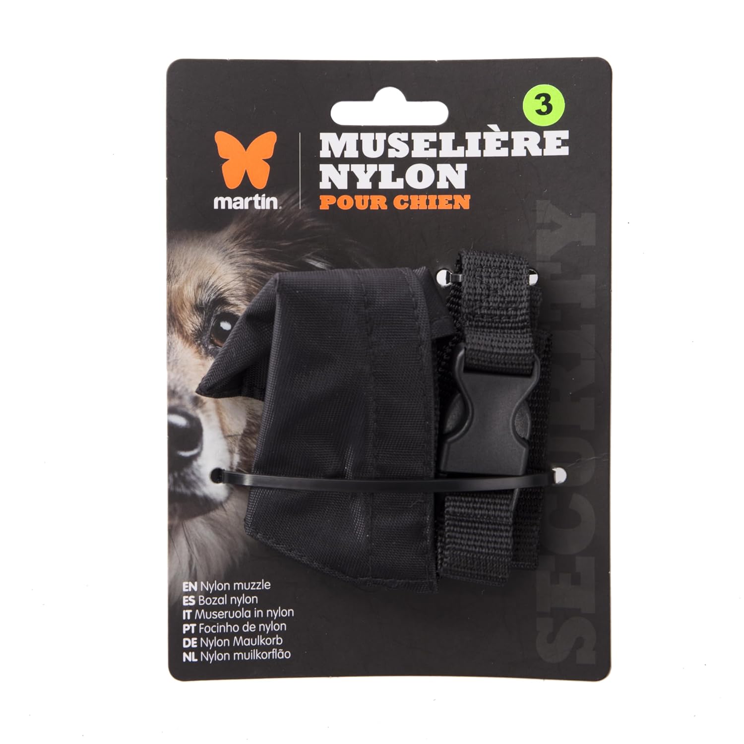 MARTIN SELLIER — Muselière réglable en nylon T3 large