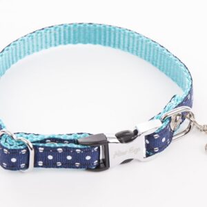 ALTER EGO — Collier motif pois bleu 1 x 27 cm
