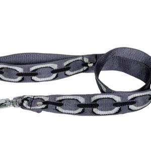 ALTEREGO — Laisse bijou lurex en nylon gris 40-64 cm