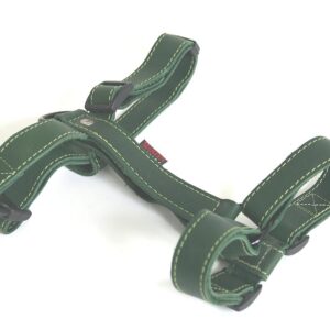 MARTIN SELLIER — Harnais réglable pour chien en cuir nature