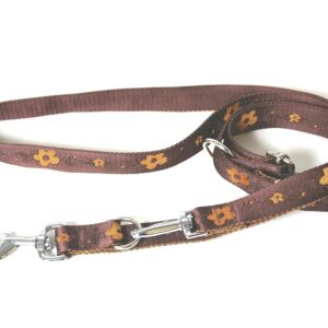 ARKA HAOK Nepal — Laisse multiposition en nylon marron 220 cm