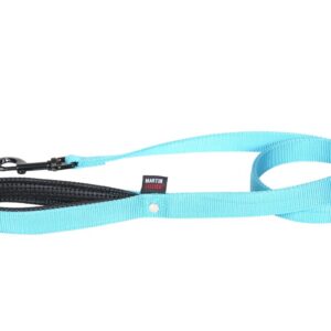 MARTIN — Laisse pour chien en nylon double épaisseur turquoise