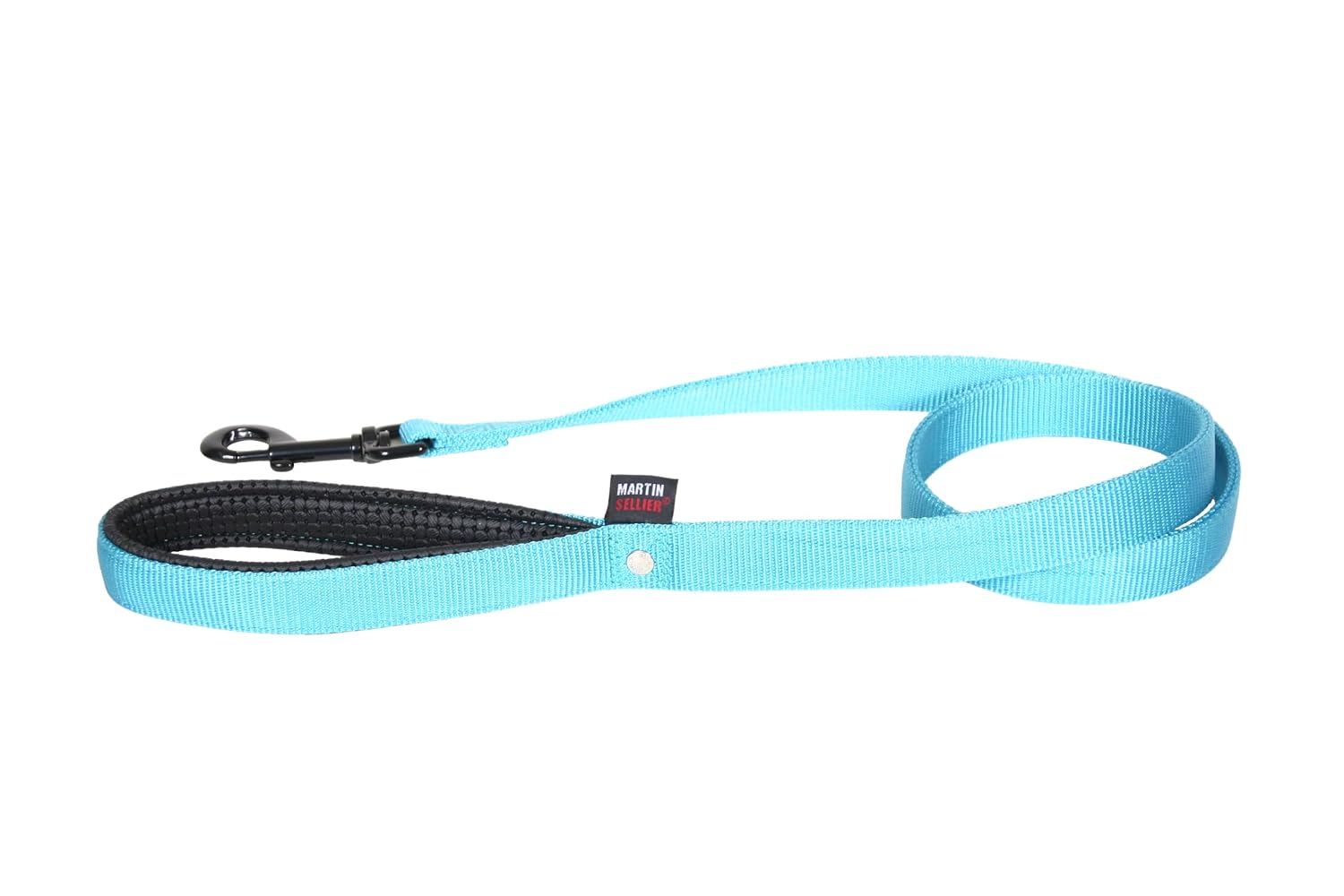 MARTIN — Laisse pour chien en nylon double épaisseur turquoise