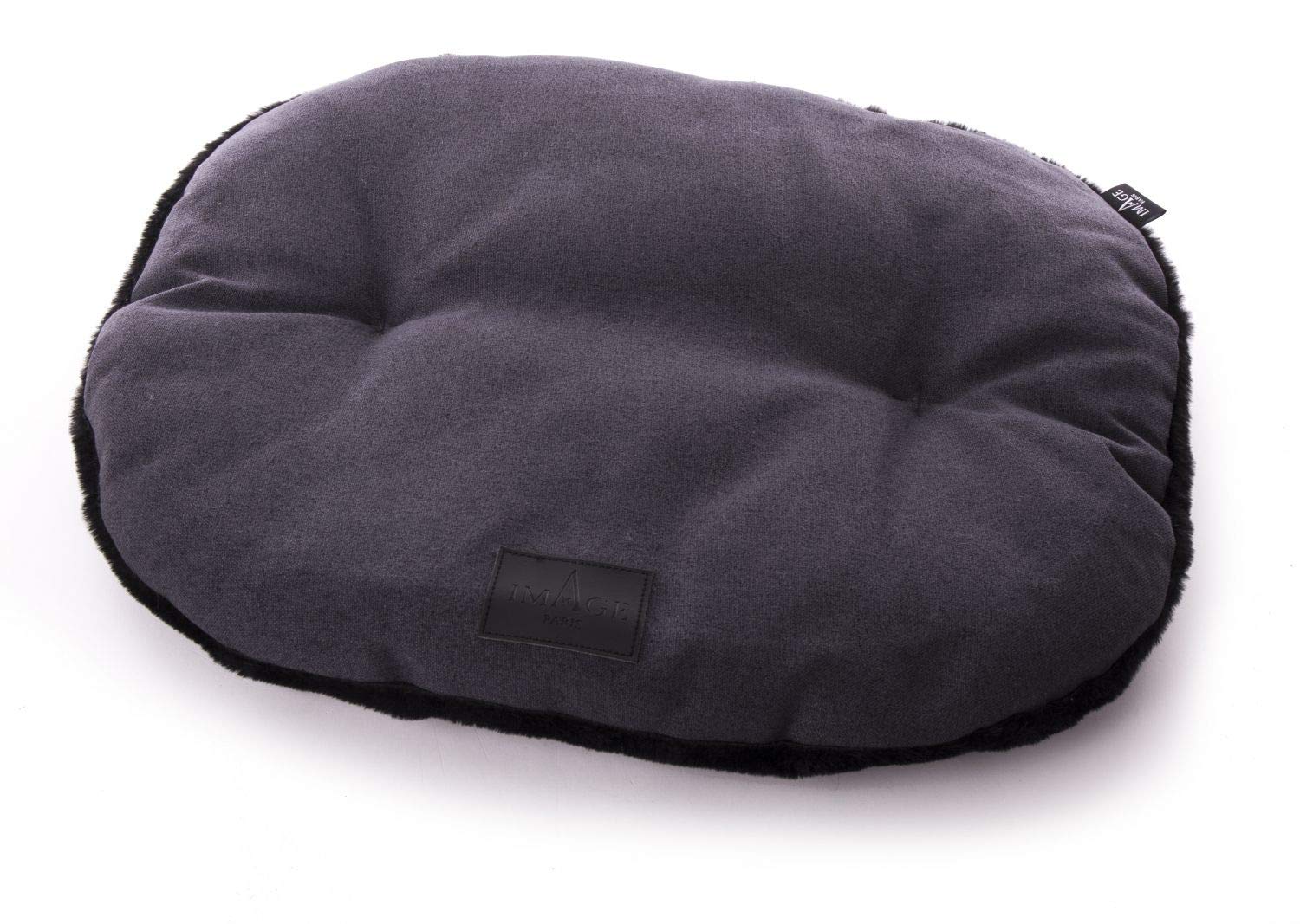 MARTIN — Coussin ovale Faubourg gris T89
