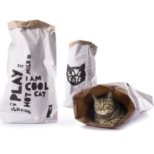 MARTIN SELLIER — Jouet pour chat sac en papier kraft 50 x 80 cm