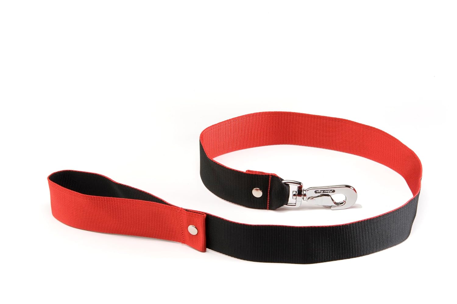 ALTER EGO — Laisse pour chien rouge et noire 100 cm x 40 mm