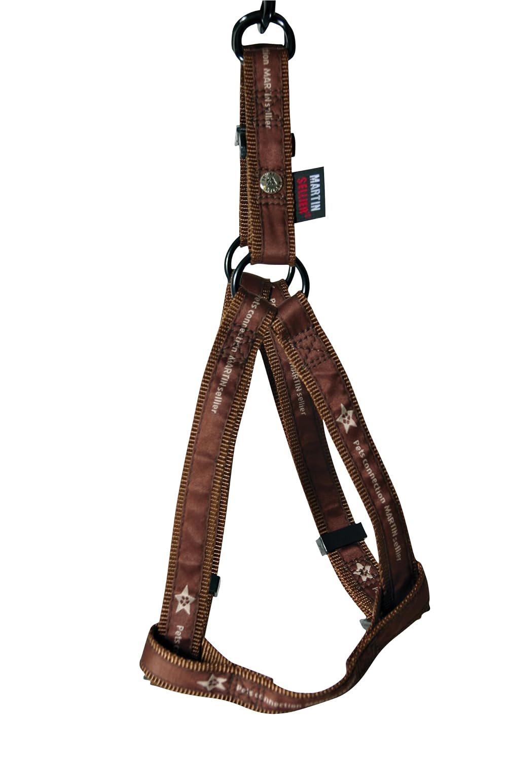 MARTIN SELLIER Pet's Connection — Harnais pour chien nylon marron