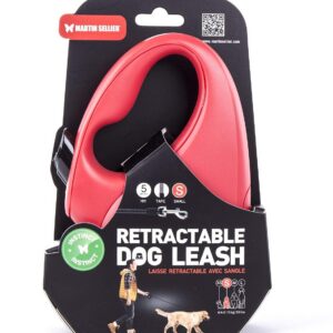 MARTIN SELLier Instinct — Laisse rétractable à sangle Rouge 5 m