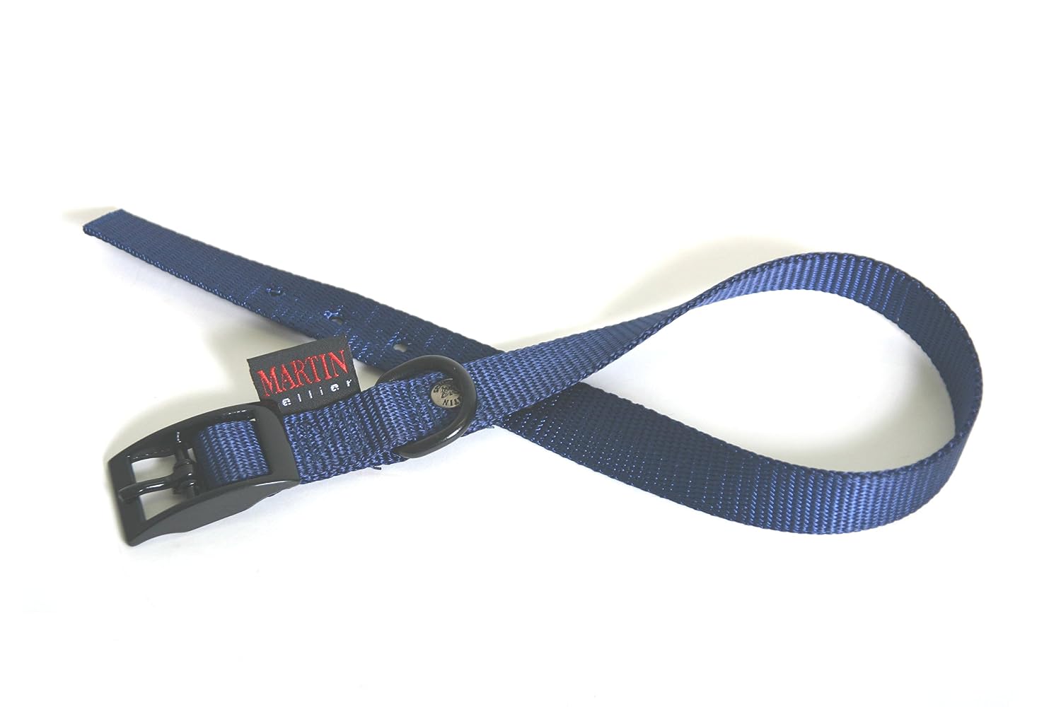MARTIN SELLIER — Collier classique en nylon bleu pour chien