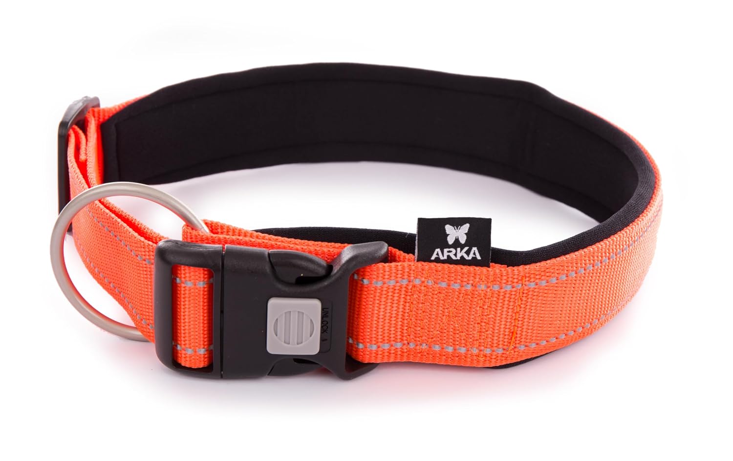MARTIN — Collier Néo en nylon réglable orange 40-50/70 cm