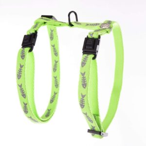 MARTIN SELLIER Fluo Fish — Harnais réglable en nylon pour chat