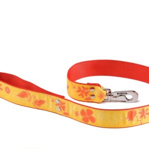 ALTER EGO Floralies — Laisse en nylon jaune 1 m 40 mm