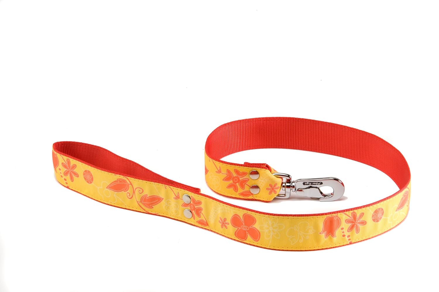 ALTER EGO Floralies — Laisse en nylon jaune 1 m 40 mm