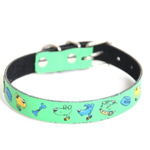 MARTIN SELLIER — Collier pour chien motif chien vert