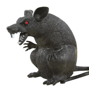 P'tit Clown — Rat possédé noir en plastique Halloween