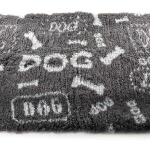MARTIN PetBed — Tapis épais pour chien gris 50 x 75 cm