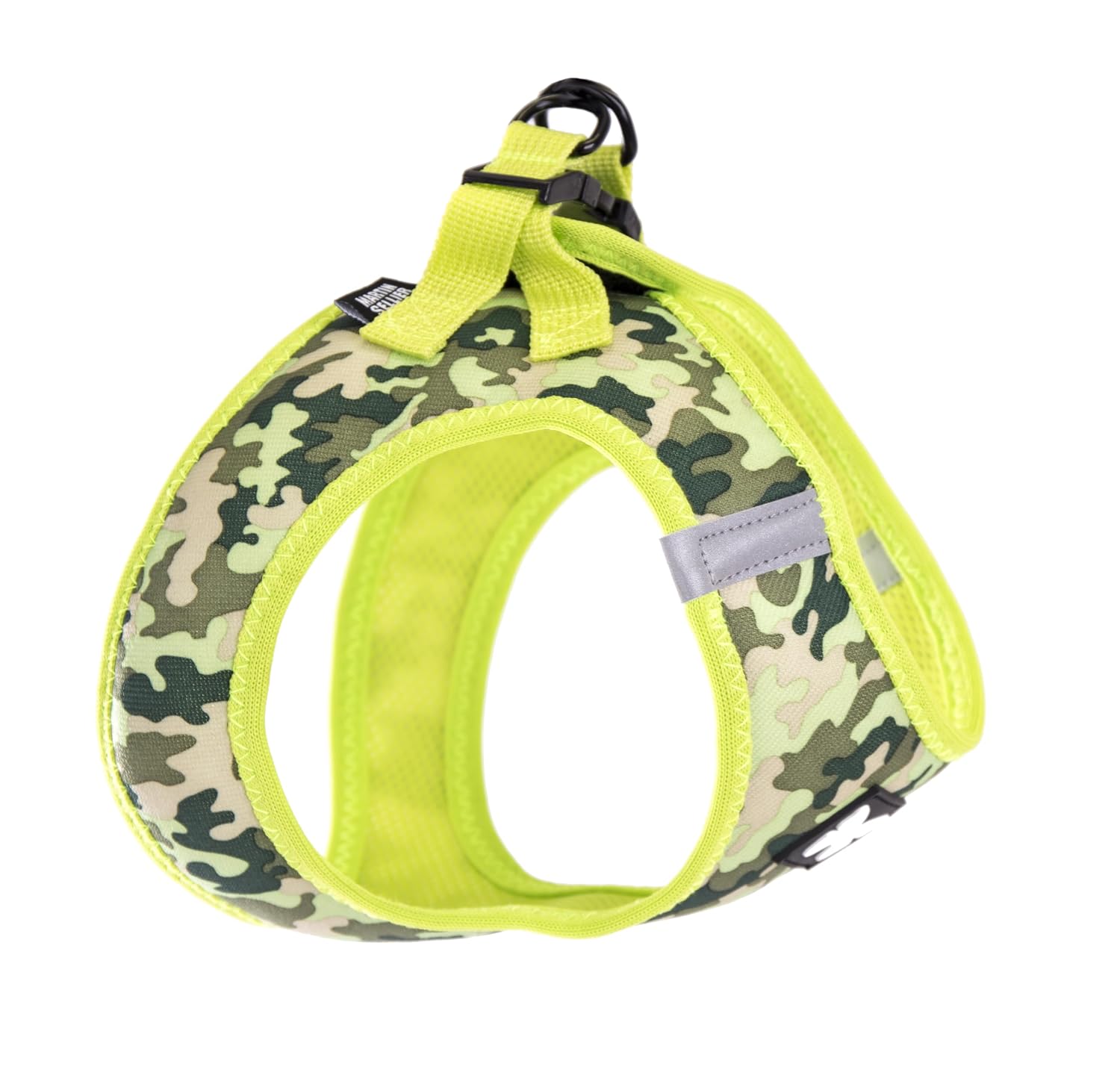 MARTIN SELLIER — Harnais mesh camouflage jaune fluo