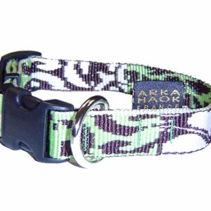 MARTIN SELLIER — Collier pour chien bambou jasmin multicolore