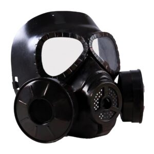 P'tit Clown — Masque à gaz factice noir en plastique