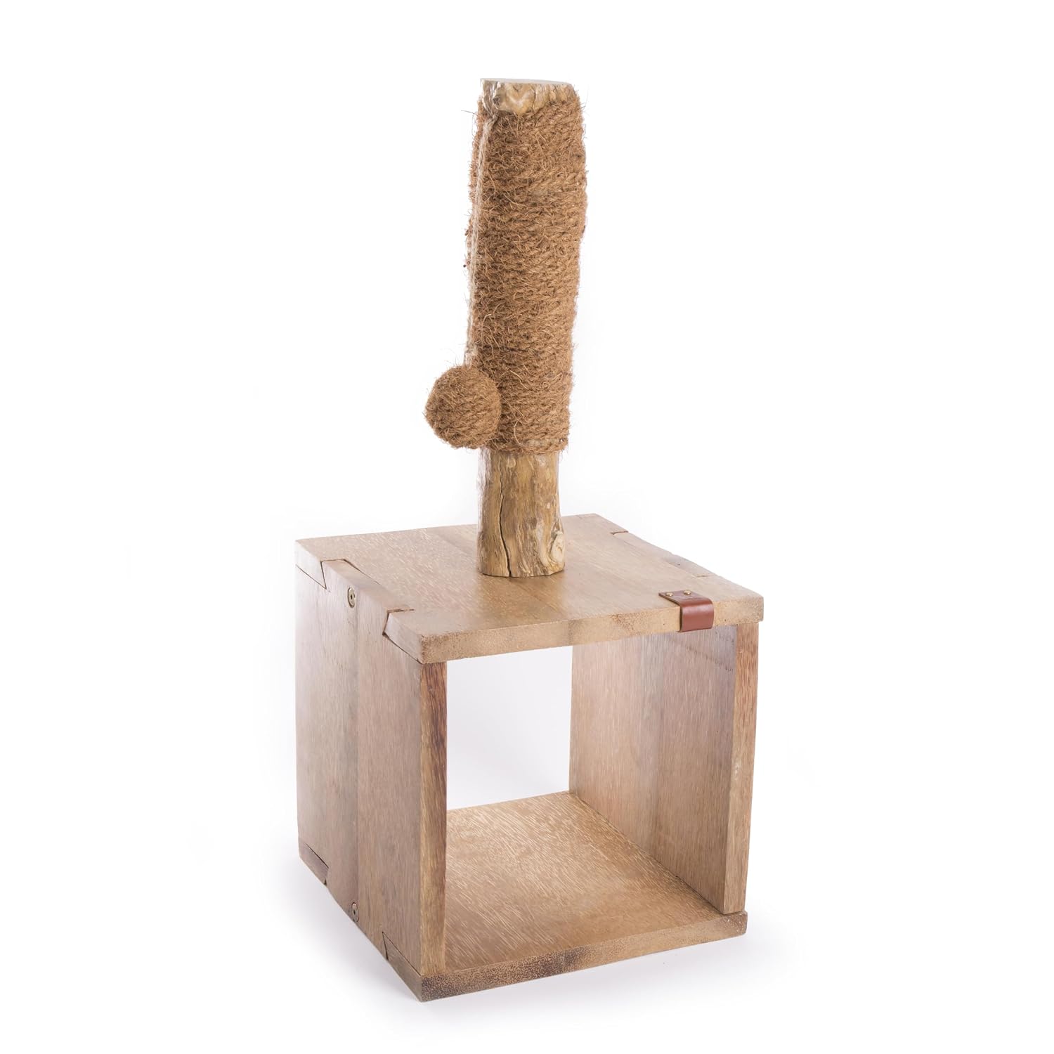 MARTIN SELLIER Cube — Arbre à chat en bois de caféier