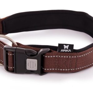 MARTIN SELLIER Néo+ — Collier en nylon réglable marron 40-50cm
