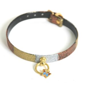MARTIN SELLIER — Collier pailleté multicolore pour chien 12/35