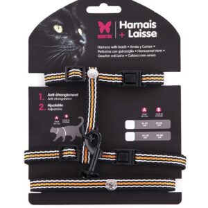 MARTIN — Set harnais et laisse en nylon pour chat