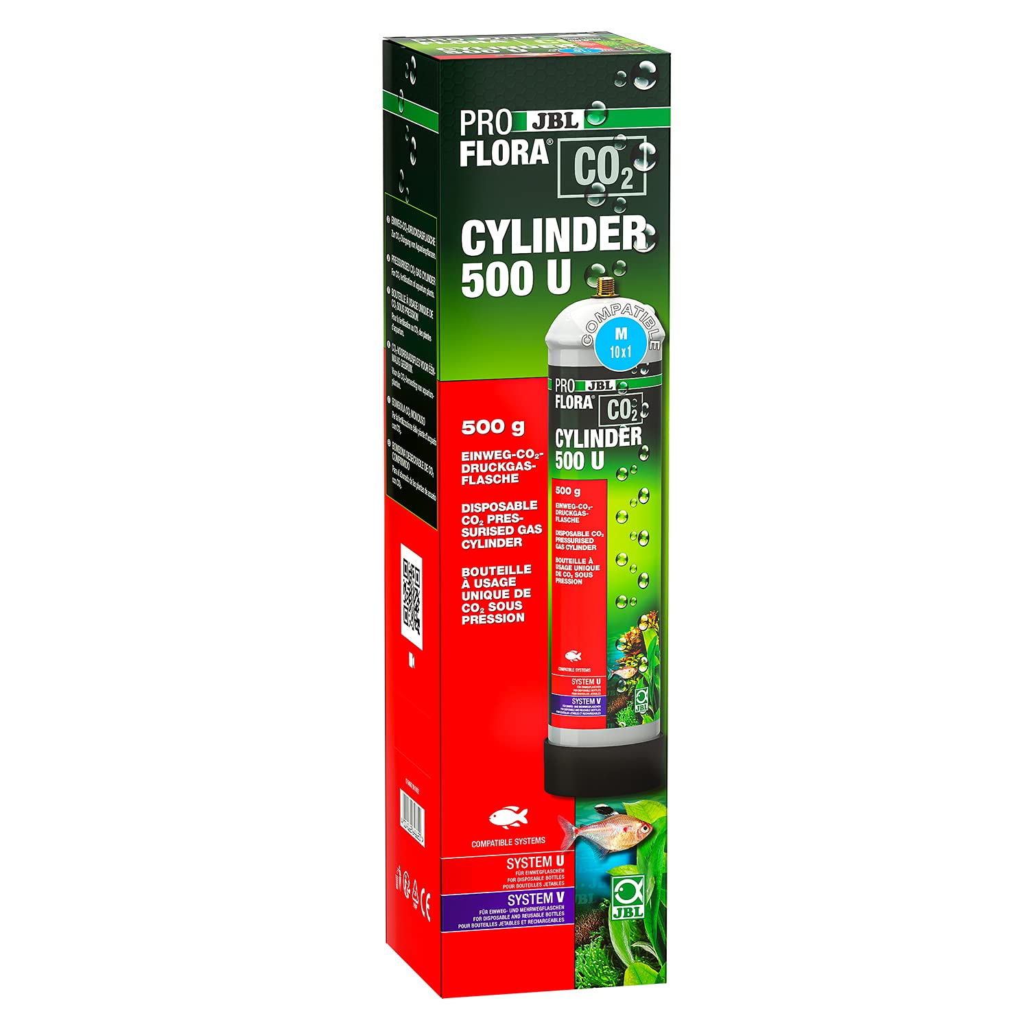 JBL ProFlora — Bouteille de CO2 500 g rechargeable
