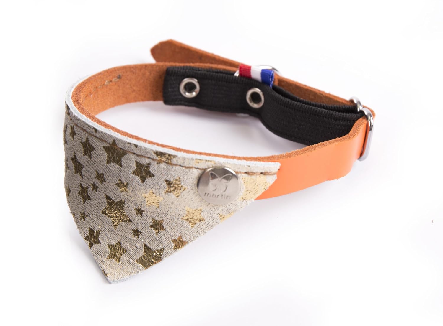 MARTIN — Collier bandana fantaisie en cuir pour chat