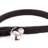MARTIN — Collier élastique tubulaire en nylon pour chat noir