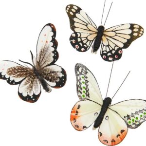 RICO DESIGN — Papillons décoratifs à clip, lot printemps