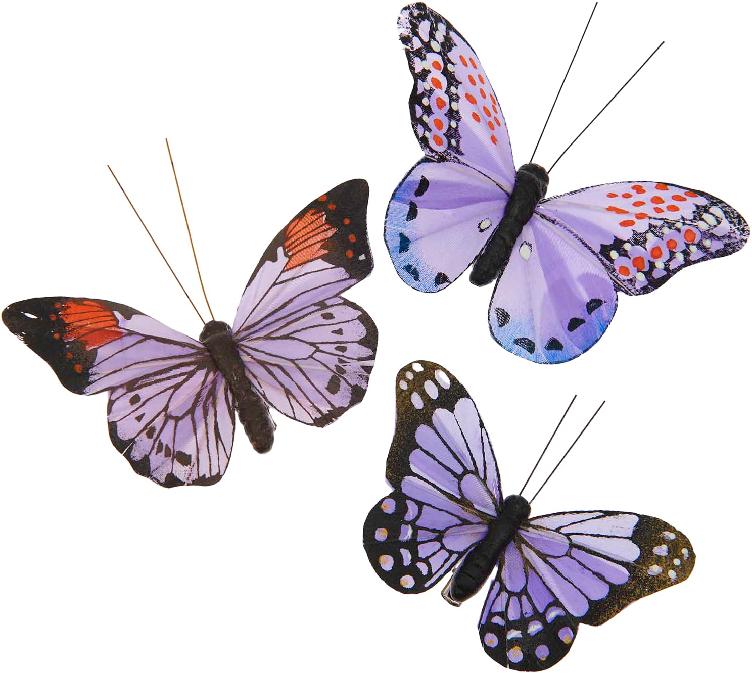RICO DESIGN — Papillon décoratif à clip, set printemps