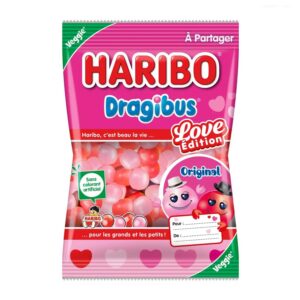 HARIBO Dragibus Love Edition — Bonbons roses et rouges 250 g