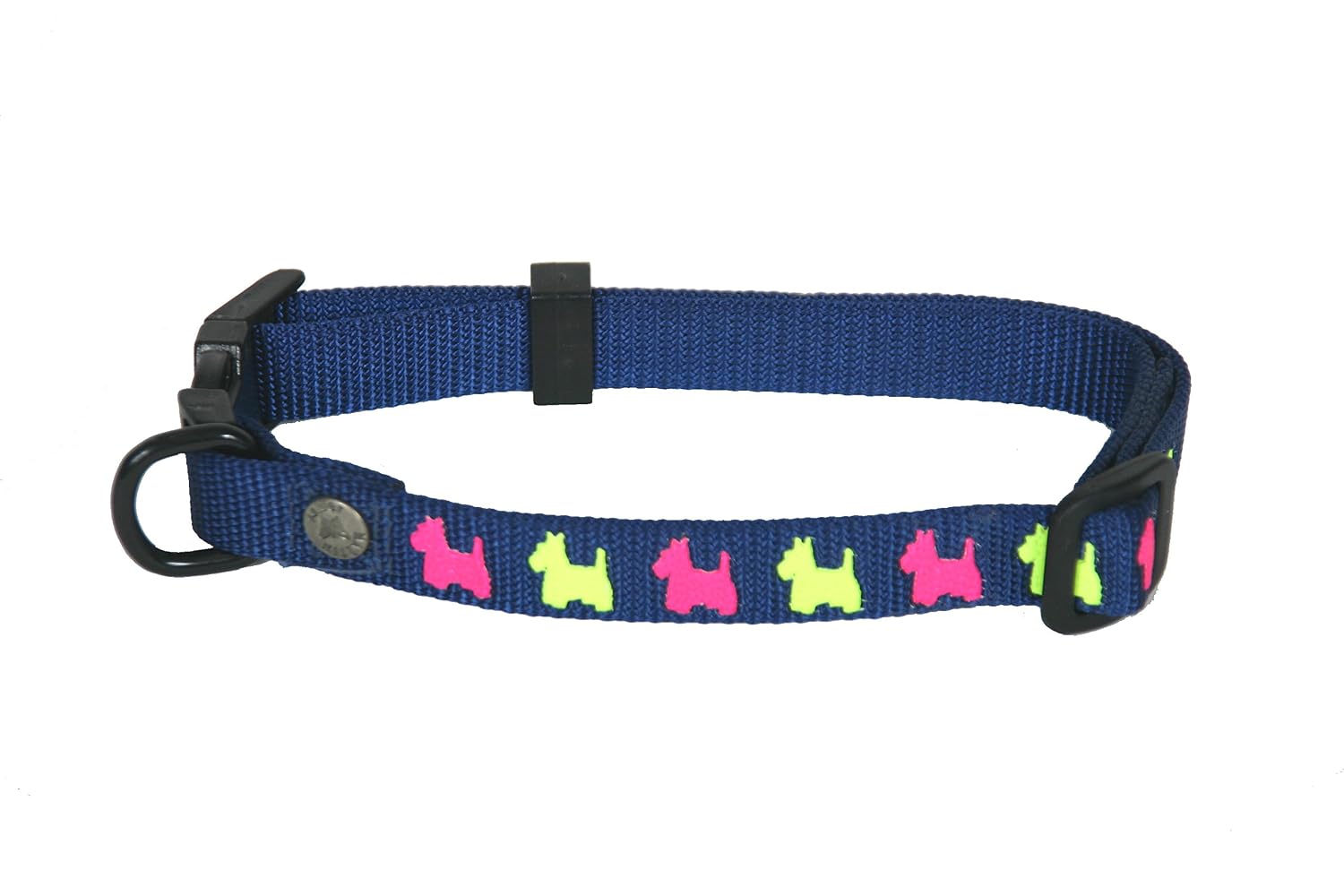 MARTIN SELLIER — Collier réglable pour chien bleu 16 mm
