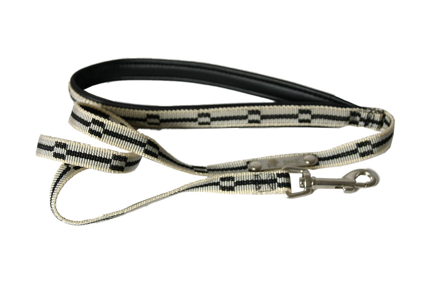 MARTIN SELLIER Dream — Laisse pour chien blanc/noir