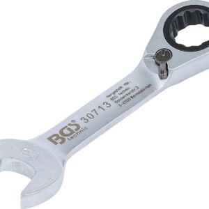 BGS — Clé mixte à cliquet courte réversible 13 mm