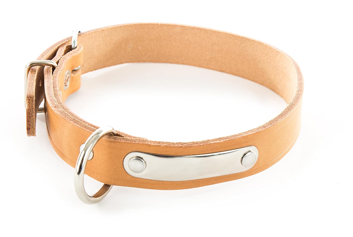 MARTIN — Collier en cuir naturel coupé franc 22-47 cm