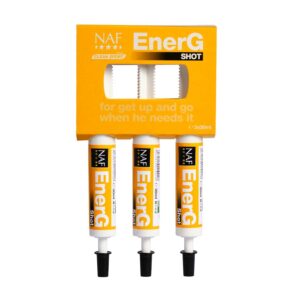 NAF EnerG — Lot de 3 seringues orales 30 ml pour chevaux